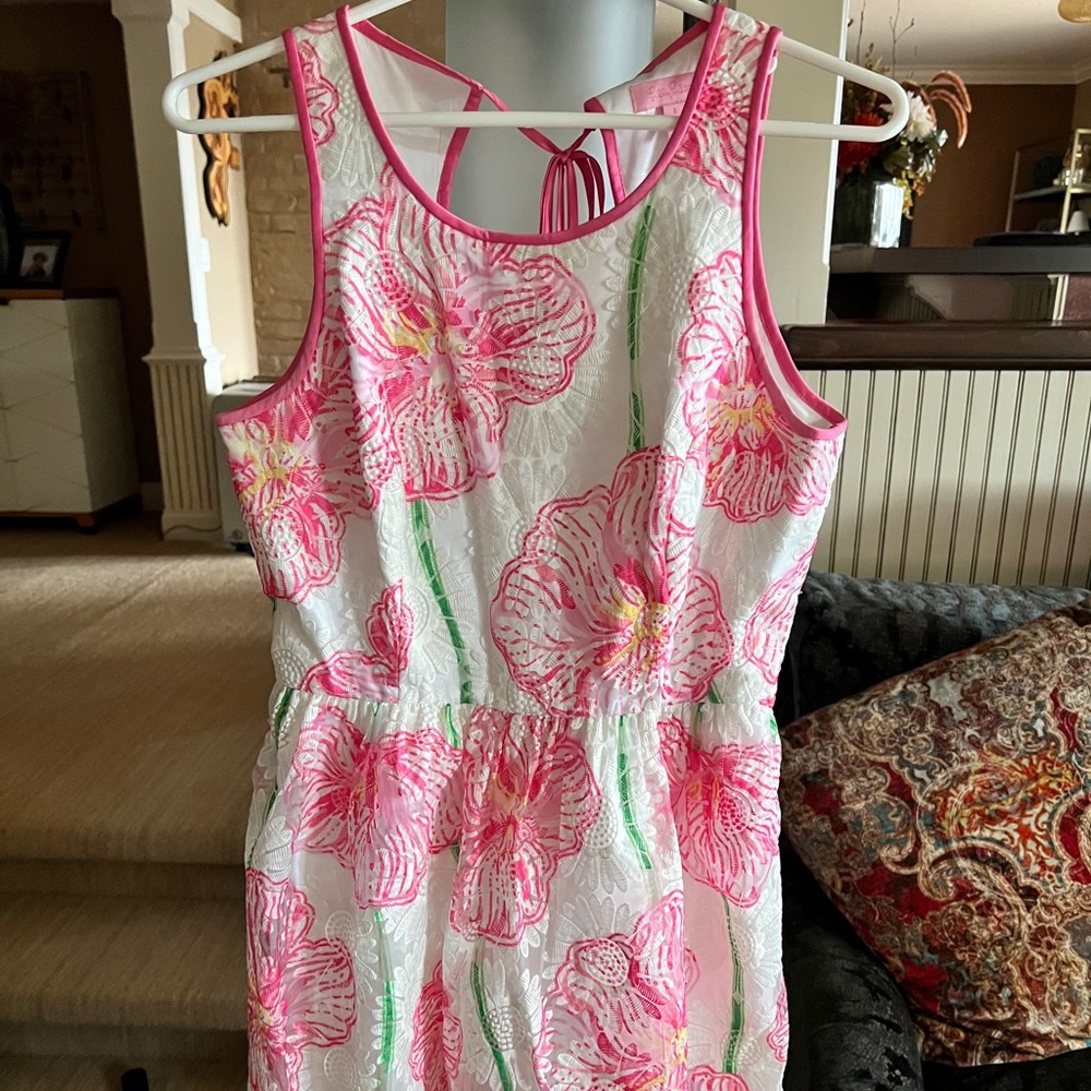 Pink flower dress